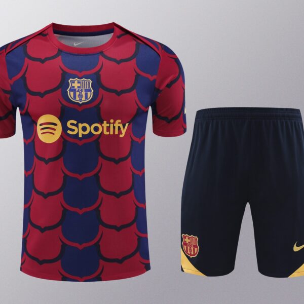 חולצת אימון קצרה+ מכנס ברצלונה